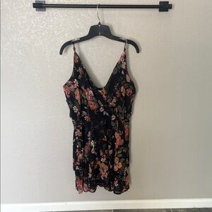 Maurices Black Floral Camisole Dress